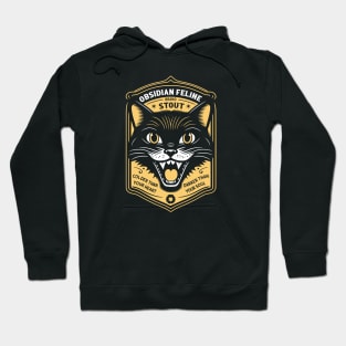 Obsidian Feline Craft Beer Hoodie